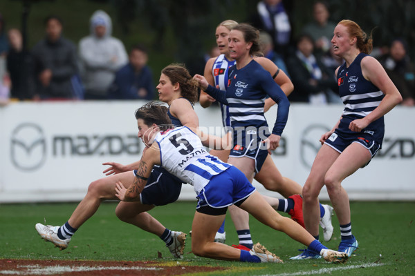 AFLW 2024 Round 02 - North Melbourne v Geelong - A-53811597