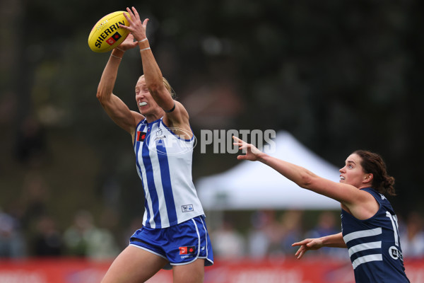 AFLW 2024 Round 02 - North Melbourne v Geelong - A-53813641