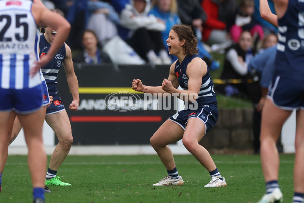 AFLW 2024 Round 02 - North Melbourne v Geelong - A-53814115
