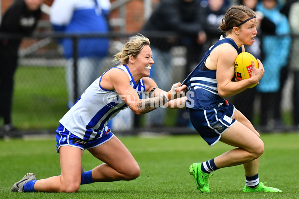 AFLW 2024 Round 02 - North Melbourne v Geelong - A-53822704
