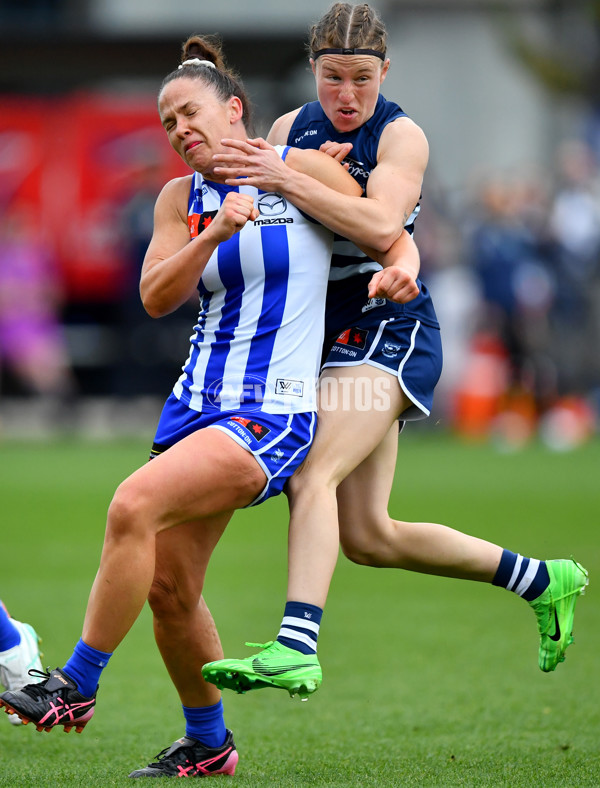 AFLW 2024 Round 02 - North Melbourne v Geelong - A-53824227