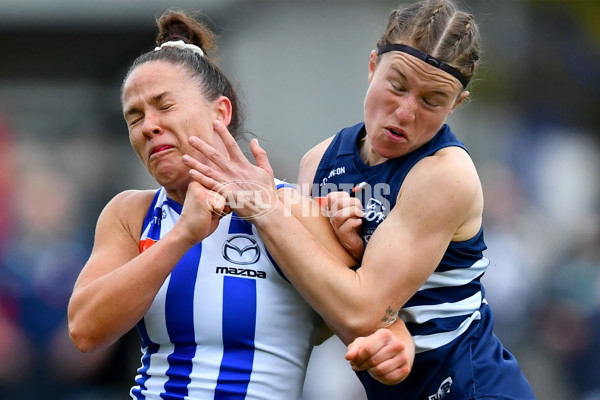 AFLW 2024 Round 02 - North Melbourne v Geelong - A-53824228