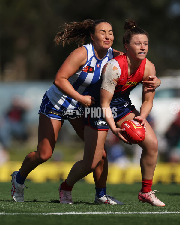 AFLW 2024 Round 03 - Melbourne v North Melbourne - A-54076455