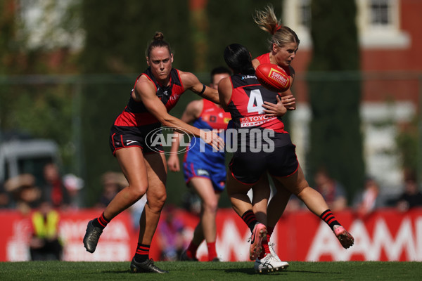 AFLW 2024 Round 05 - Essendon v Melbourne - A-54366391