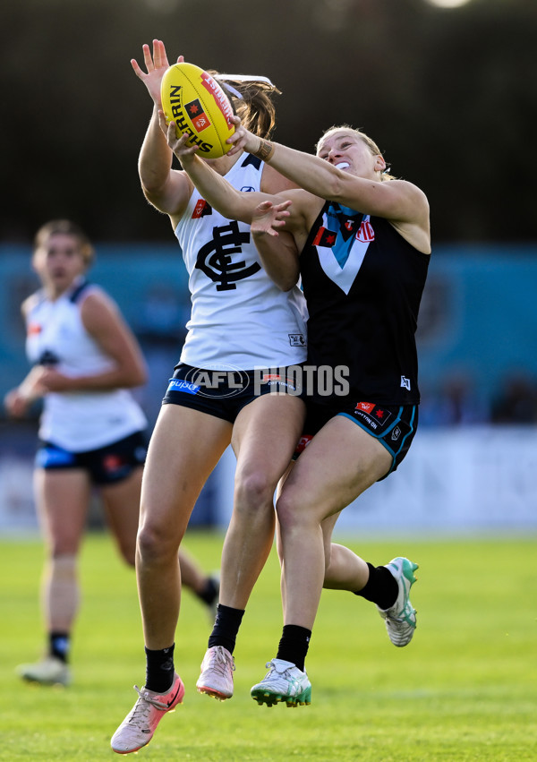 AFLW 2024 Round 05 - Port Adelaide v Carlton - A-54472759