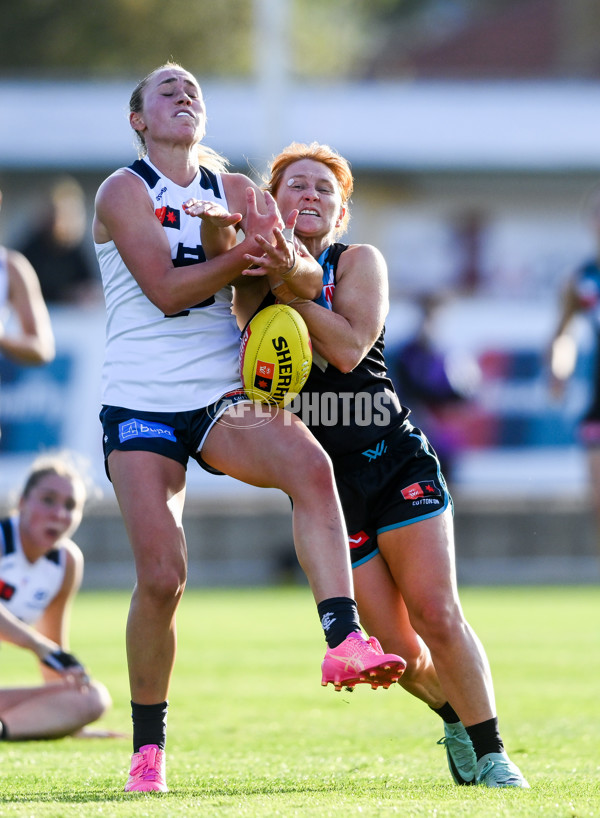 AFLW 2024 Round 05 - Port Adelaide v Carlton - A-54475364