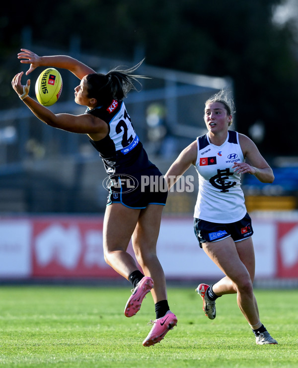 AFLW 2024 Round 05 - Port Adelaide v Carlton - A-54478068