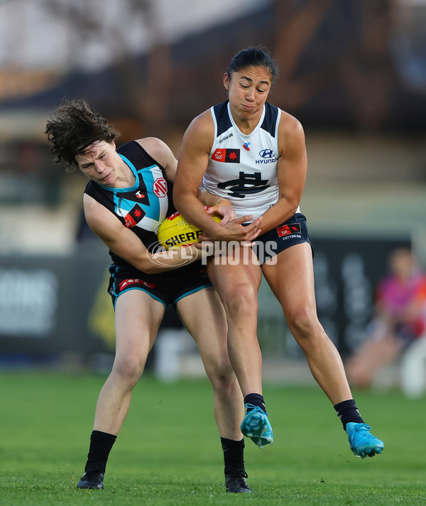 AFLW 2024 Round 05 - Port Adelaide v Carlton - A-54483314