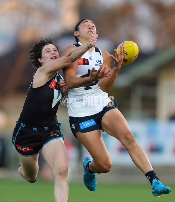 AFLW 2024 Round 05 - Port Adelaide v Carlton - A-54483325