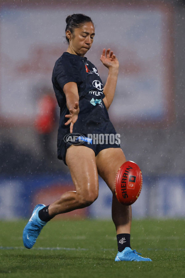 AFLW 2024 Round 06 - Carlton v Brisbane - A-55108888