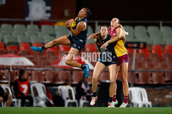 AFLW 2024 Round 06 - Carlton v Brisbane - A-55112352