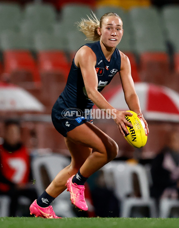 AFLW 2024 Round 06 - Carlton v Brisbane - A-55112353