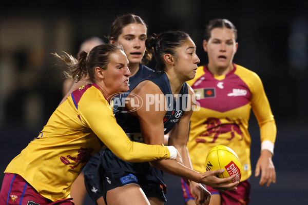 AFLW 2024 Round 06 - Carlton v Brisbane - A-55114786
