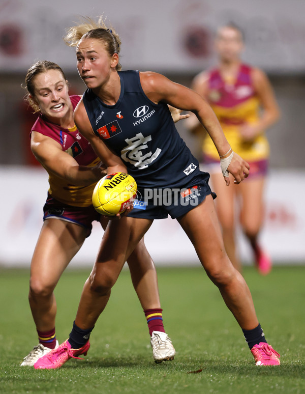 AFLW 2024 Round 06 - Carlton v Brisbane - A-55117319