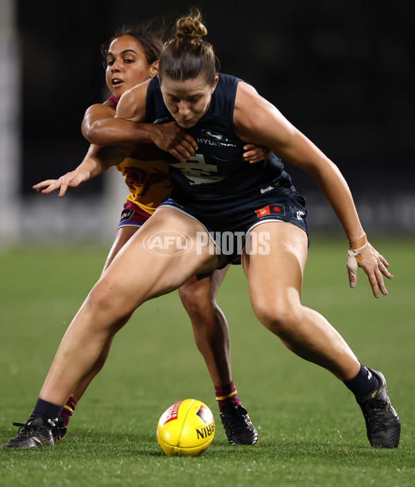 AFLW 2024 Round 06 - Carlton v Brisbane - A-55117364