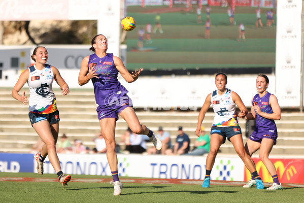 AFLW 2024 Round 07 - Fremantle v Carlton - A-55258621