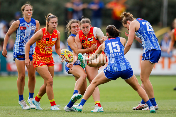 AFLW 2024 Round 10 - North Melbourne v Gold Coast - A-55562089