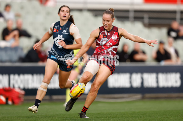 AFLW 2024 Round 10 - Carlton v Essendon - A-55569473
