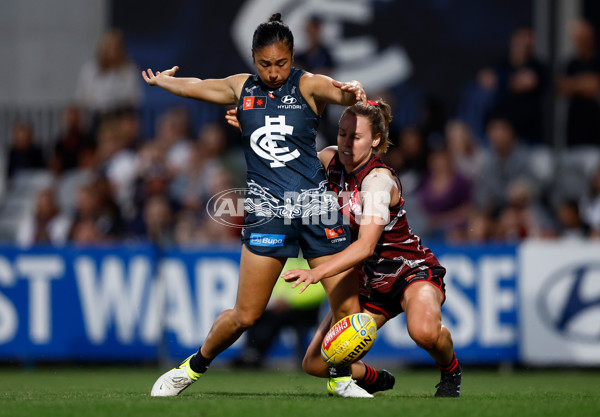 AFLW 2024 Round 10 - Carlton v Essendon - A-55571737