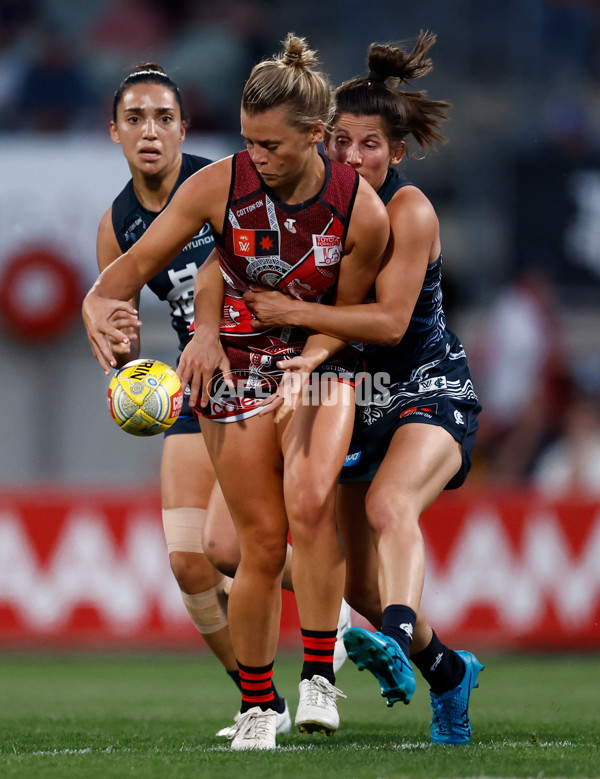 AFLW 2024 Round 10 - Carlton v Essendon - A-55571739