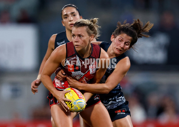 AFLW 2024 Round 10 - Carlton v Essendon - A-55571740