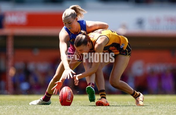AFLW 2024 Second Qualifying Final - Hawthorn v Brisbane - A-55666053
