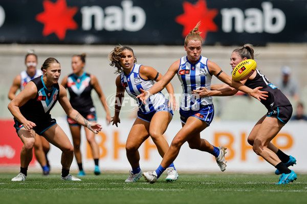 AFLW 2024 First Preliminary Final - North Melbourne v Port Adelaide - A-55757377