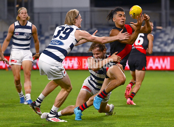 AFL 2025 AAMI Community Series - Geelong v Essendon - A-57589019