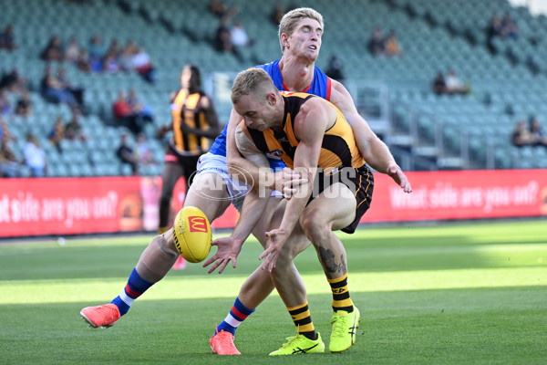 AFL 2025 AAMI Community Series - Hawthorn v Western Bulldogs - A-57606986