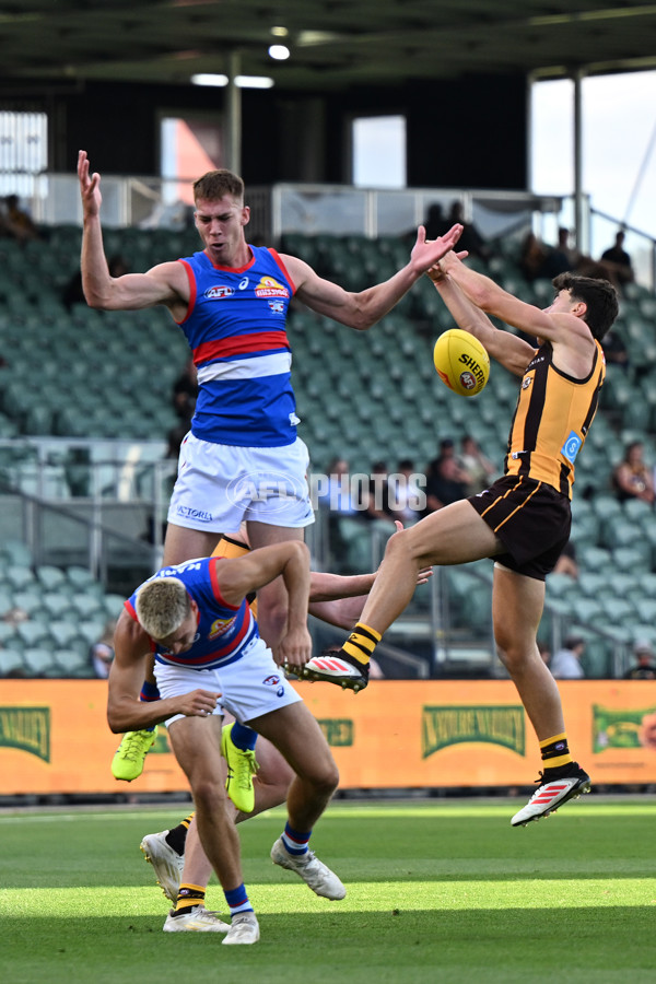 AFL 2025 AAMI Community Series - Hawthorn v Western Bulldogs - A-57607019