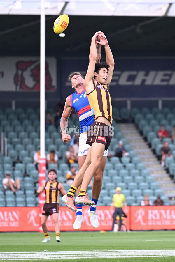 AFL 2025 AAMI Community Series - Hawthorn v Western Bulldogs - A-57607037