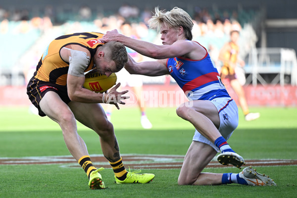 AFL 2025 AAMI Community Series - Hawthorn v Western Bulldogs - A-57607305