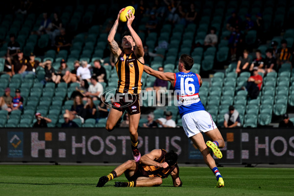 AFL 2025 AAMI Community Series - Hawthorn v Western Bulldogs - A-57610060