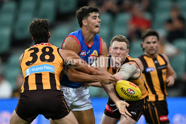 AFL 2025 AAMI Community Series - Hawthorn v Western Bulldogs - A-57610075