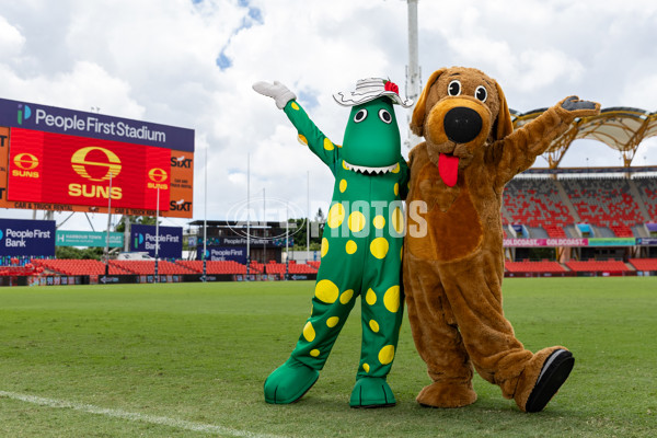 AFL 2025 Media - Gold Coast Suns Announce Opening Round Wiggles Performance - A-57612538