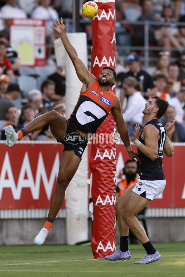 AFL 2025 AAMI Community Series - GWS v Carlton - A-57615341
