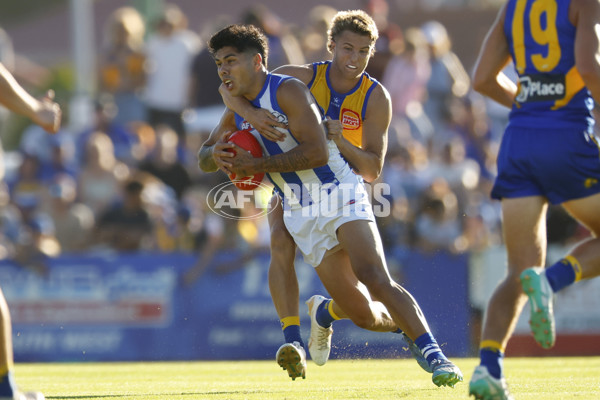 AFL 2025 AAMI Community Series - West Coast v North Melbourne - A-57632391
