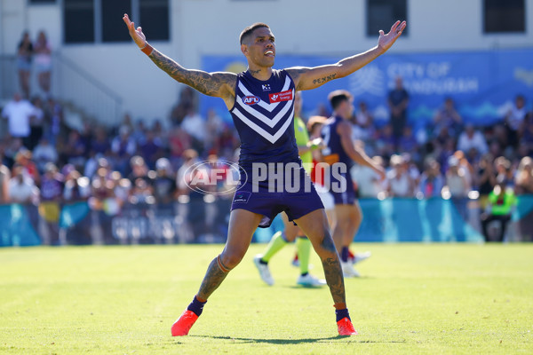 AFL 2025 AAMI Community Series - Fremantle v Melbourne - A-57637226