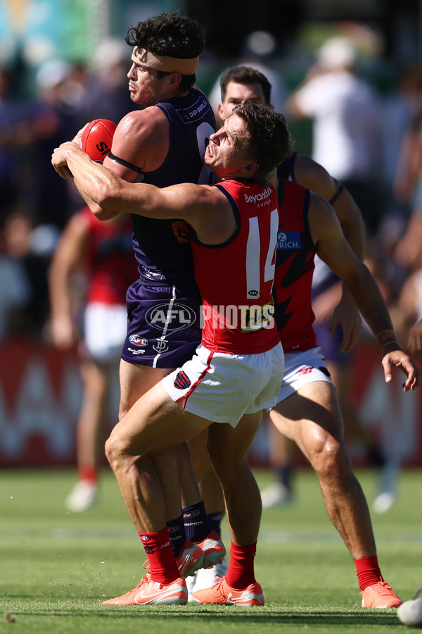 AFL 2025 AAMI Community Series - Fremantle v Melbourne - A-57639187