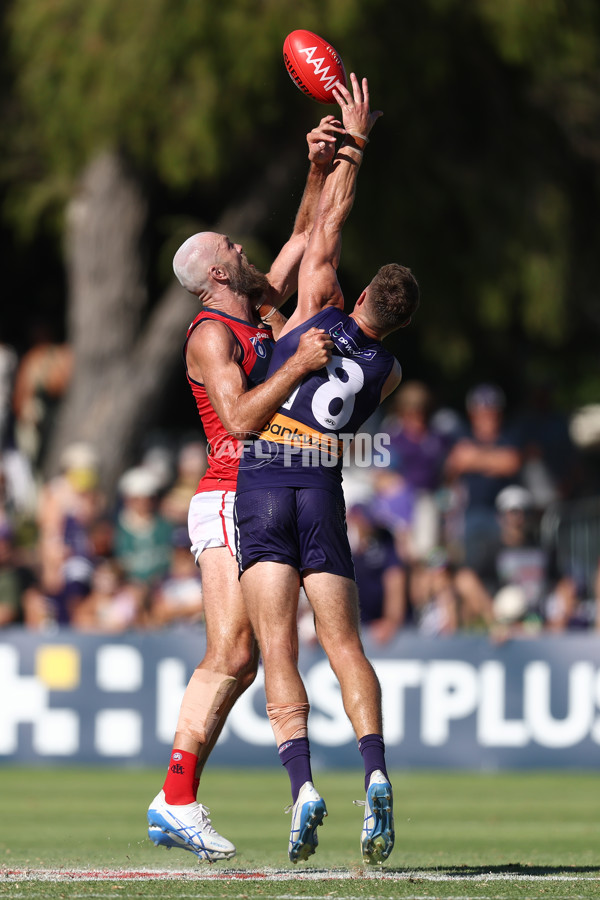 AFL 2025 AAMI Community Series - Fremantle v Melbourne - A-57639268