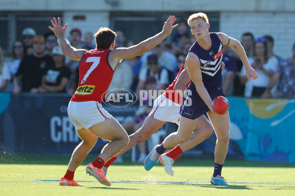AFL 2025 AAMI Community Series - Fremantle v Melbourne - A-57640273