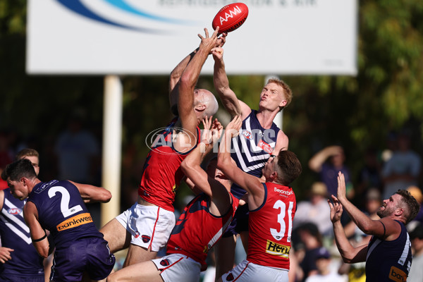 AFL 2025 AAMI Community Series - Fremantle v Melbourne - A-57640274