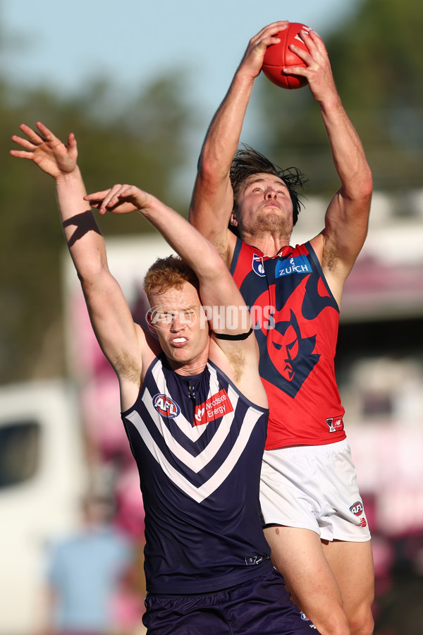 AFL 2025 AAMI Community Series - Fremantle v Melbourne - A-57640278