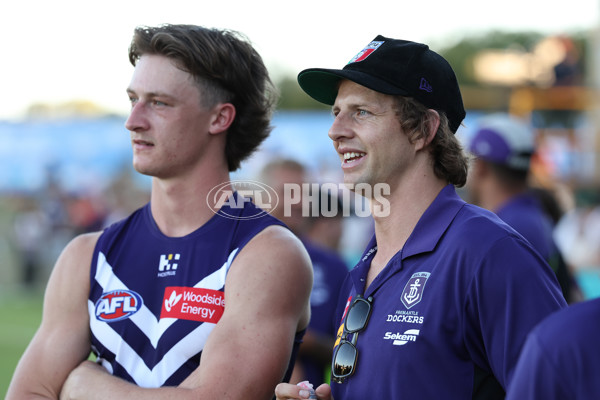 AFL 2025 AAMI Community Series - Fremantle v Melbourne - A-57640288