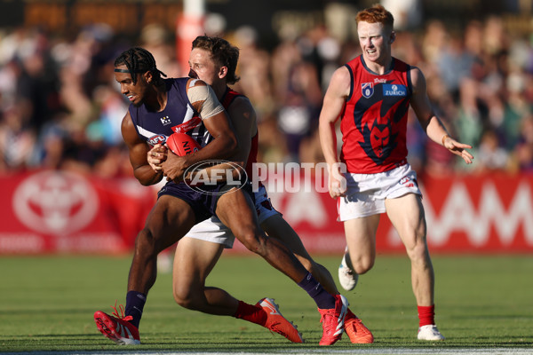 AFL 2025 AAMI Community Series - Fremantle v Melbourne - A-57641967