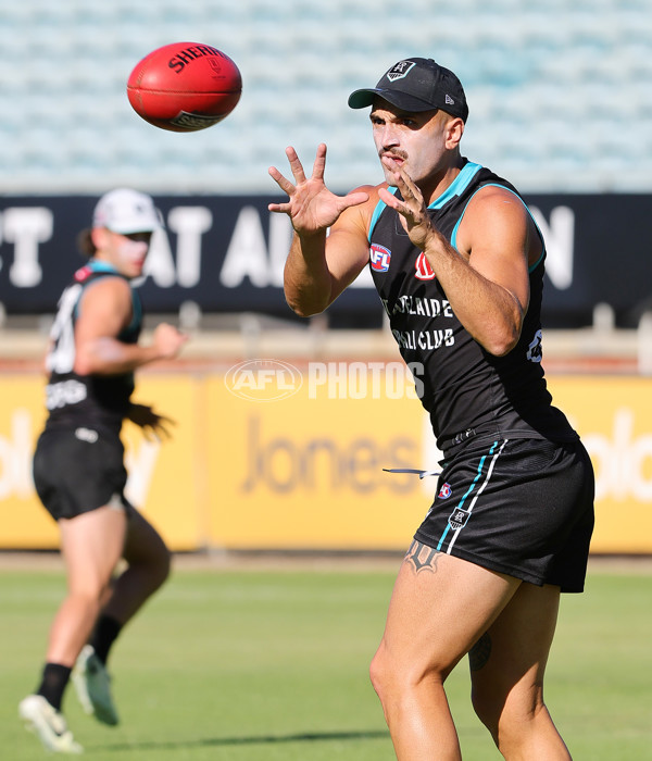 AFL 2025 Training - Port Adelaide Power Training Session & Media Opp - A-57668452