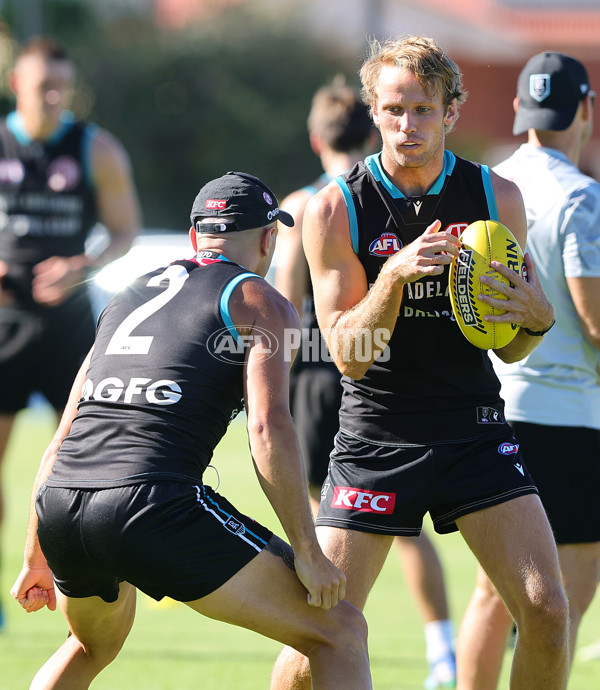 AFL 2025 Training - Port Adelaide Power Training Session & Media Opp - A-57669016