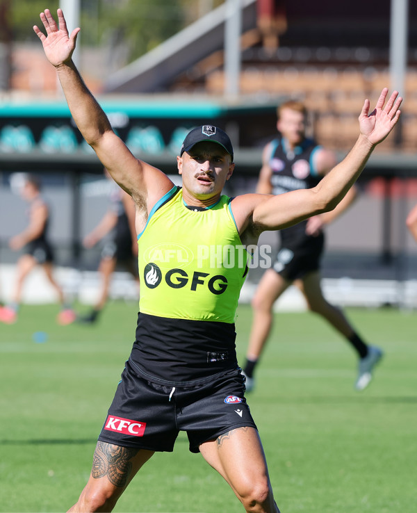 AFL 2025 Training - Port Adelaide Power Training Session & Media Opp - A-57669050