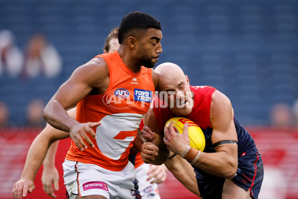 AFL 2025 Round 01 - Melbourne v GWS - A-57855521