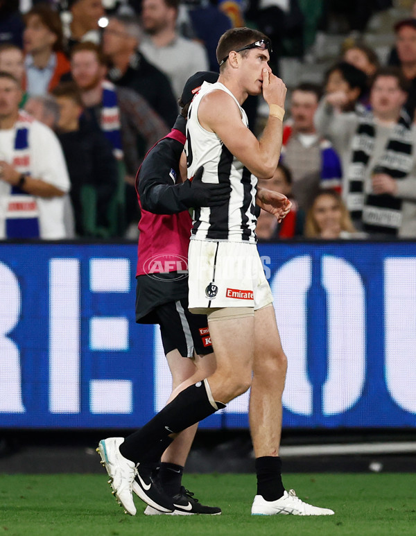AFL 2025 Round 02 - Footscray v Collingwood - A-57987825